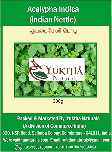 Naturals Harita Manjari KuppaimeniAcalypha Indica PolvoOrtiga India - 7.05 oz