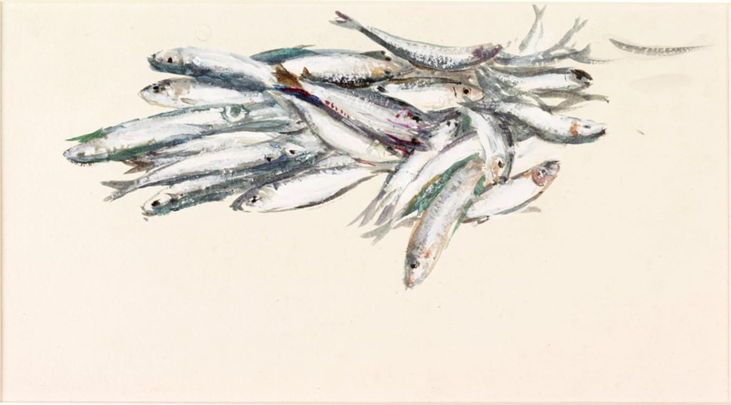 ARTXLXXBN Famous Art Print Poster Vintage Wall Art Study of Fish by Charles Napier Hemy Canvas Art Poster for Home Decor 60x90cm