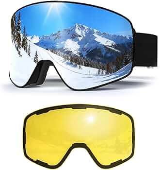 Masque De Ski Magnétique Avec Lens Interchangeable - Masque