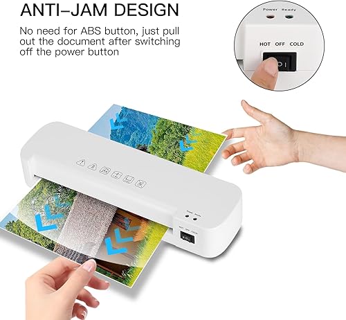 Miniatura 5 de Laminadora A4, calentamiento rápido, Laminación rápida, Máquina laminadora 4 en 1, Laminación de A4A5A6 para uso en la escuela de oficina en casa