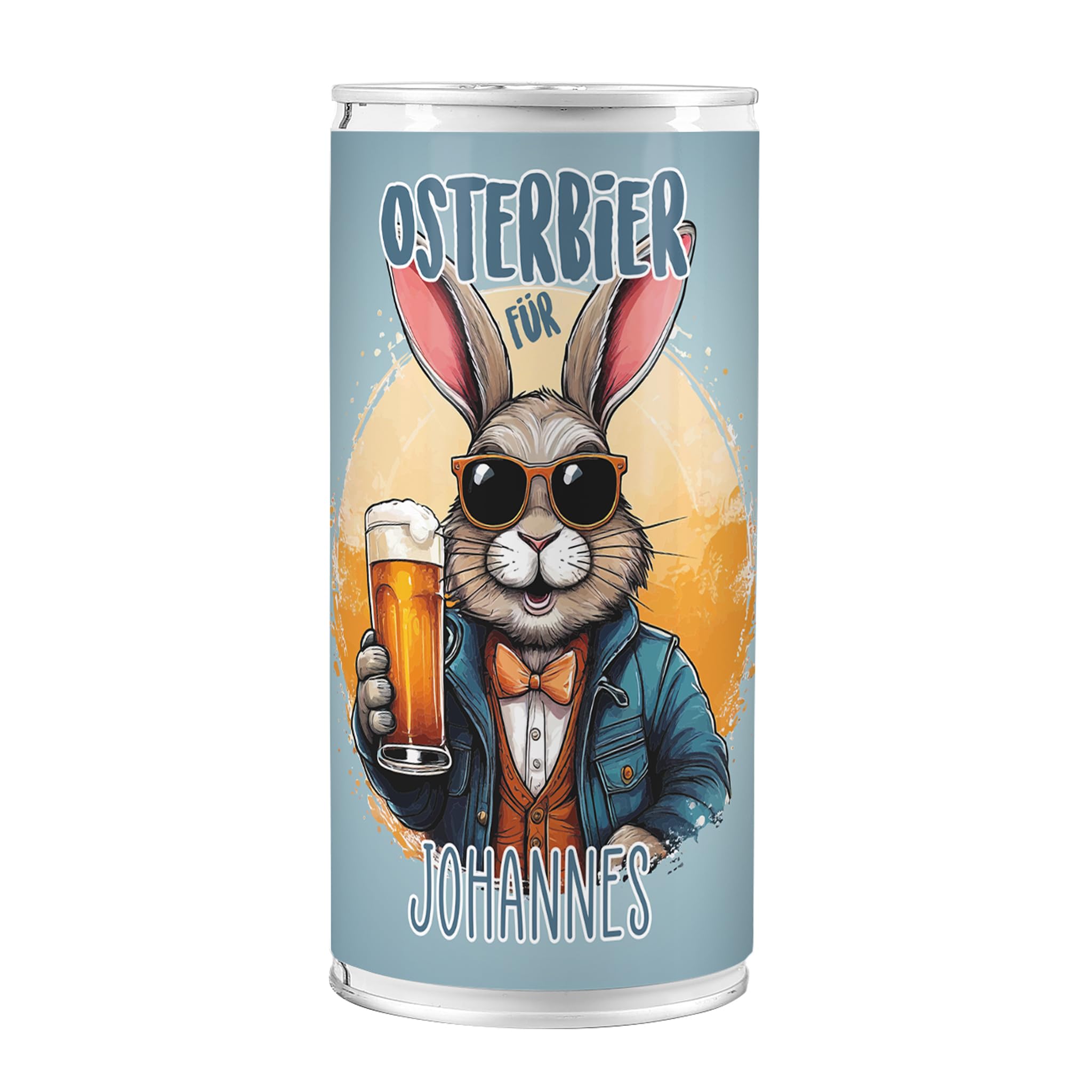 Lustapotheke® Osterbier mit ihrem Namen personalisierbar - ein lustiges Biergeschenk zu Ostern 1l - personalisierte Bierdose mit coolem Osterhasen Motiv