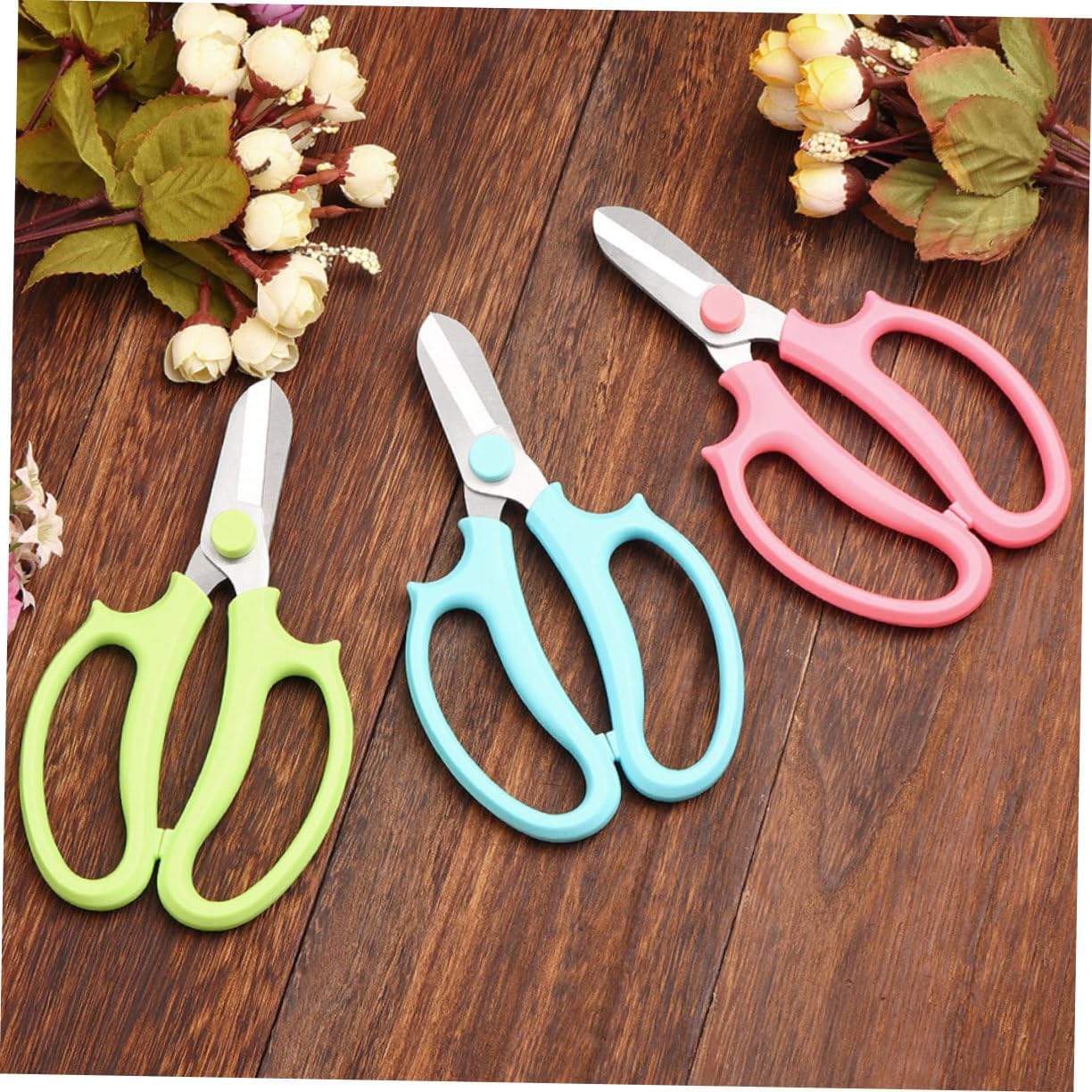 8pcs Gardening Hand Pruners with Non-slip Handles Flower Arrangement and Fruit Picking Scissors for Trimming, Pruning, and Plant Maintenance in Home and Garden