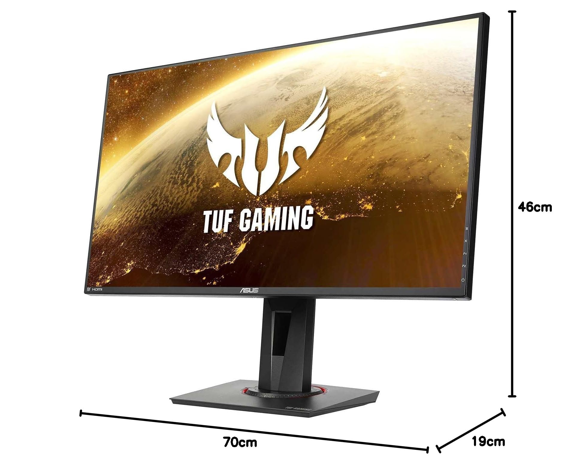 ASUS TUF Gaming VG279QM - Monitor Gaming de 27" FullHD (1920x1080, Fast IPS, 16:9, HDMI x2, Display Port x1, USB, 280Hz, 1ms (GTG), ELMB Sync, G-Sync Compatible, HDR 400), Negro