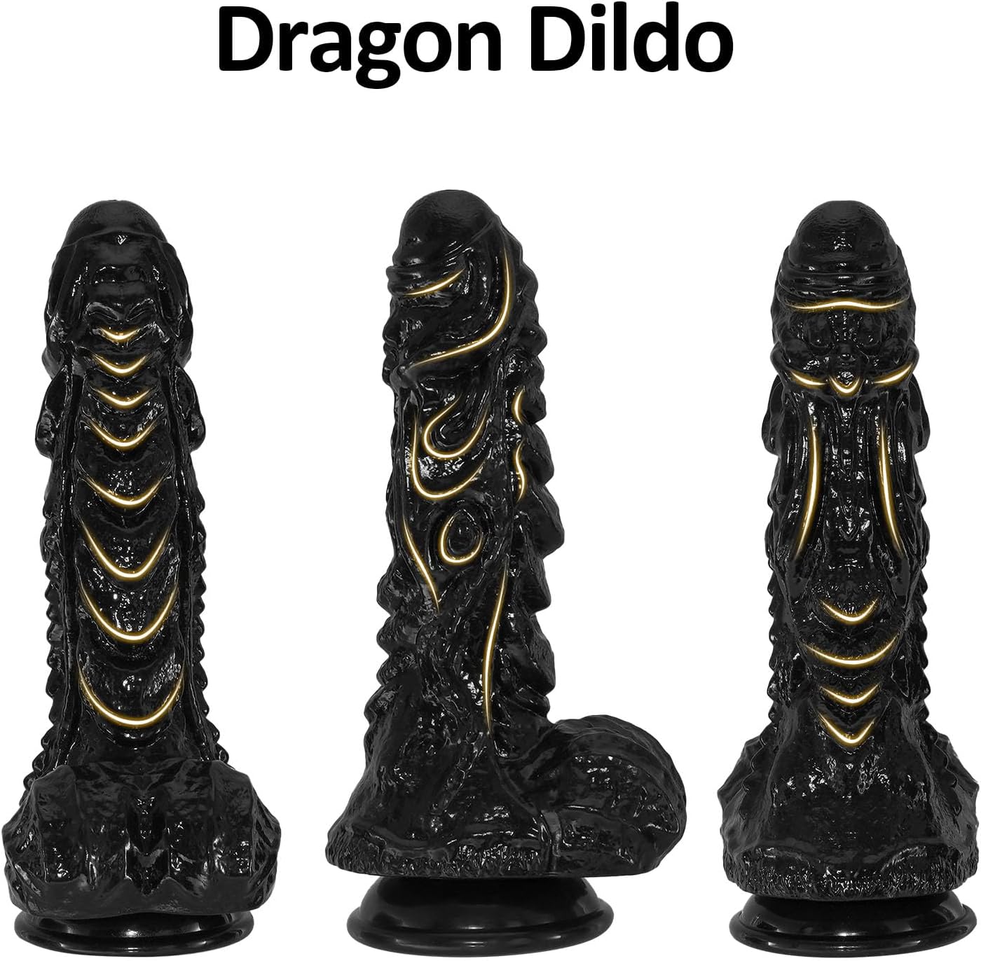 12.68 Inch Monster Dildo Huge Thick Black Dildo,Realistic Big Anal Dildo with Strong Suction Cup for G-Spot Anal Play, Fantasy Large Dildos Adult Sex Toys for Women Men Gay