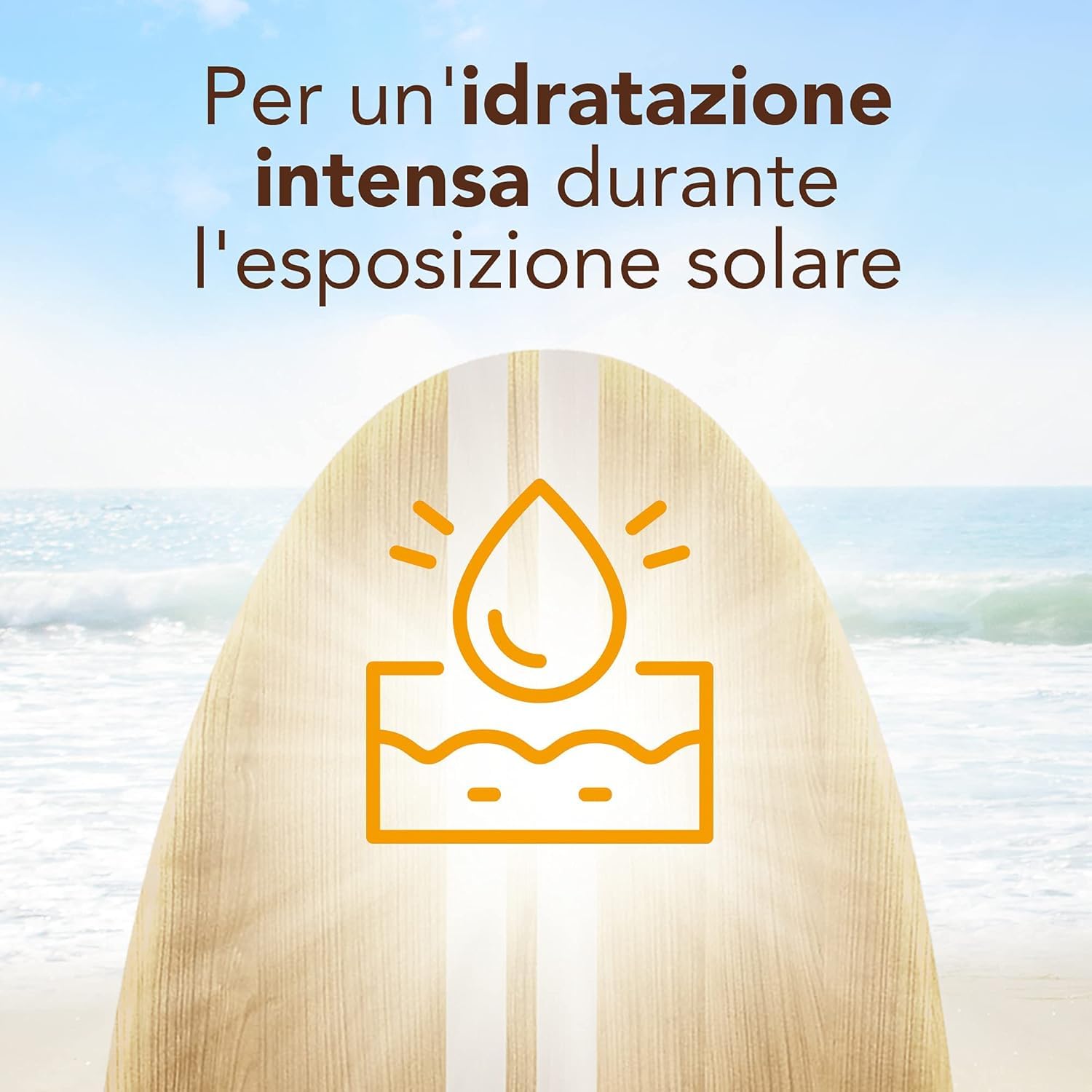 PIZ BUIN Moisturising Latte Solare SPF 15, Crema solare 15 idratante, Protezione solare 15 con filtro solare UVA/UVB e Glicerina, Latte solare SPF15 resistente all'acqua e al sudore, 200 ml
