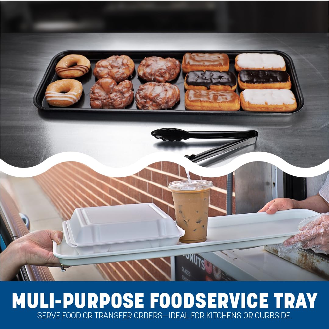 Carlisle FoodService Products 1230FMT301 Food Service Display Tray, 30" x 12", White (Pack of 12)