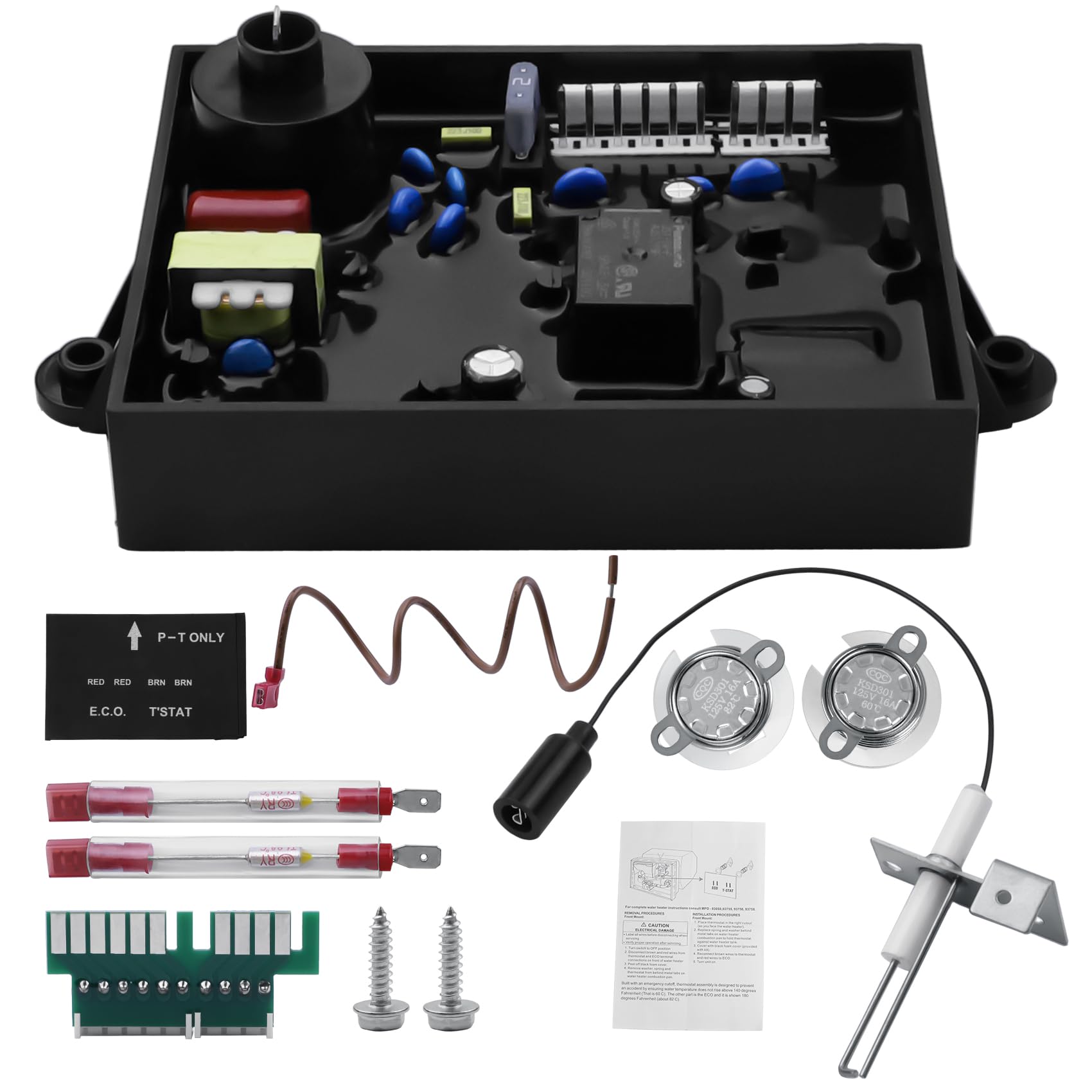 Photo 1 of **DIRTY**
3 in 1 RV Water Heater Replacement Parts Kit Compatible with Atwood Dometic, 91365 RV Water Heater Control Circuit Board, 91447 Thermal Cut Off & Thermostat Kit, 93868 Spark Probe Igniter Electrode