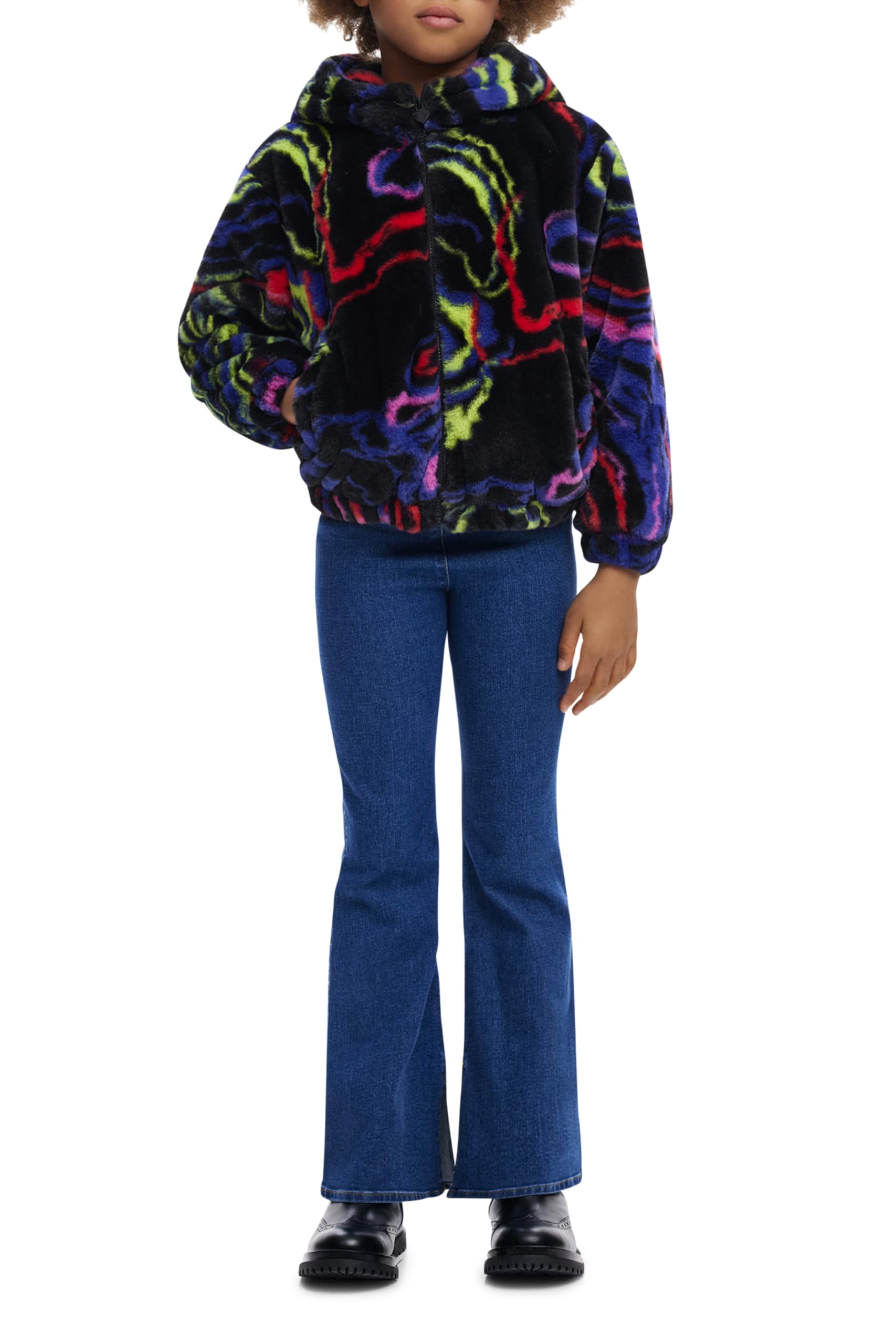 Desigual Material Finishes Coat_waves_lacroi, 9019 Tutti Fruti, 5/6