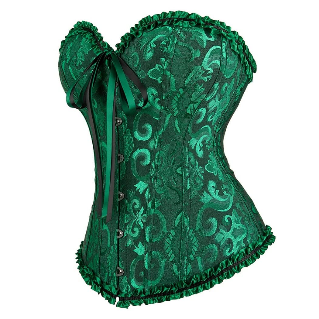 Kelvry Donna Burlesque Bustier Corsetto Corsetti da Sposa Sexy + Perizoma