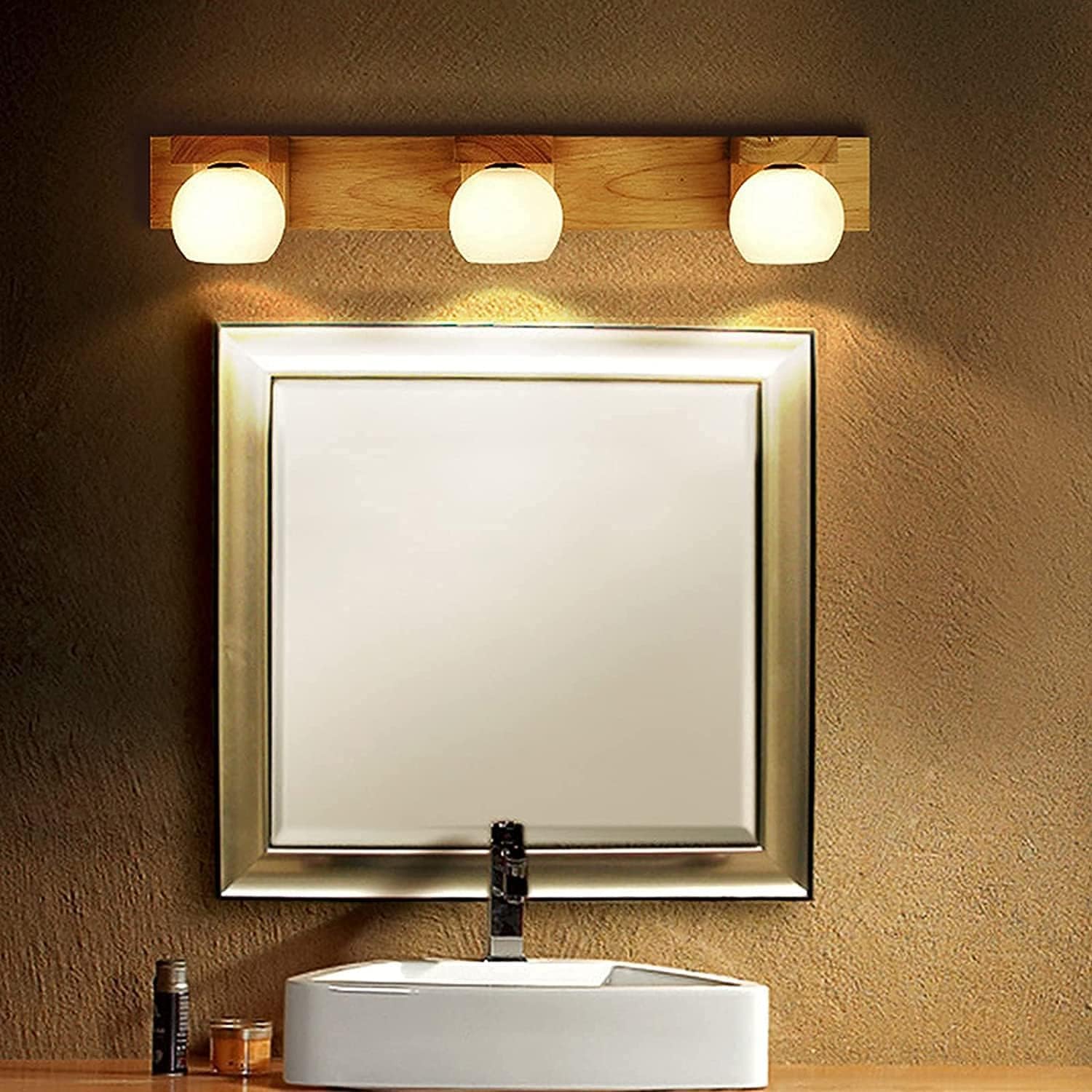 Lámpara de espejo LED Compatible with baño, lámpara pared, luz frontal moderna, Compatible with gabinete, pantalla cristal, Compatible with,para sala de estar
