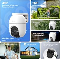 EZVIZ C8c 2MP Kültéri WiFi Biztonsági Kamera Szett (2db) - 360° Panoráma, Személyérzékelés, Követés, Színes Éjjellátás, Kétirányú Hang, Időj 2