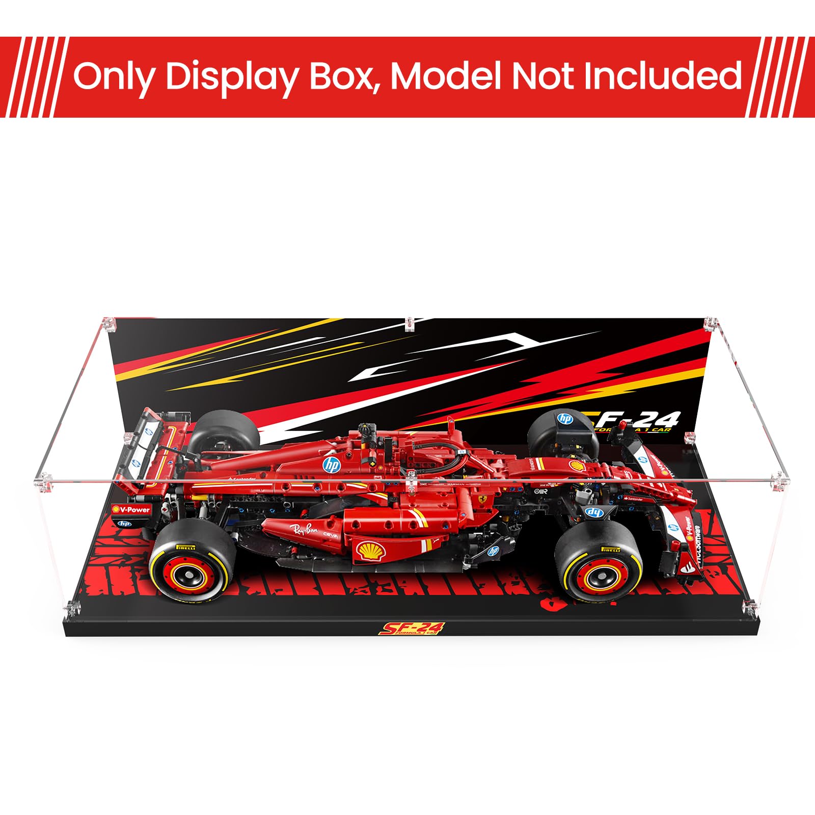 Amazon.com: Clear Acrylic Display Case for Lego 42207 Ferrari SF