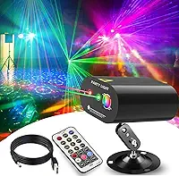 Bola de Discoteca com Luzes de Festa e Controle Remoto Ativado por Som, Iluminação de Palco Estroboscópica Led Rgb Em Abs Durável, Projetor de Luz para Natal/Rave/Clube/Bar/Decoração