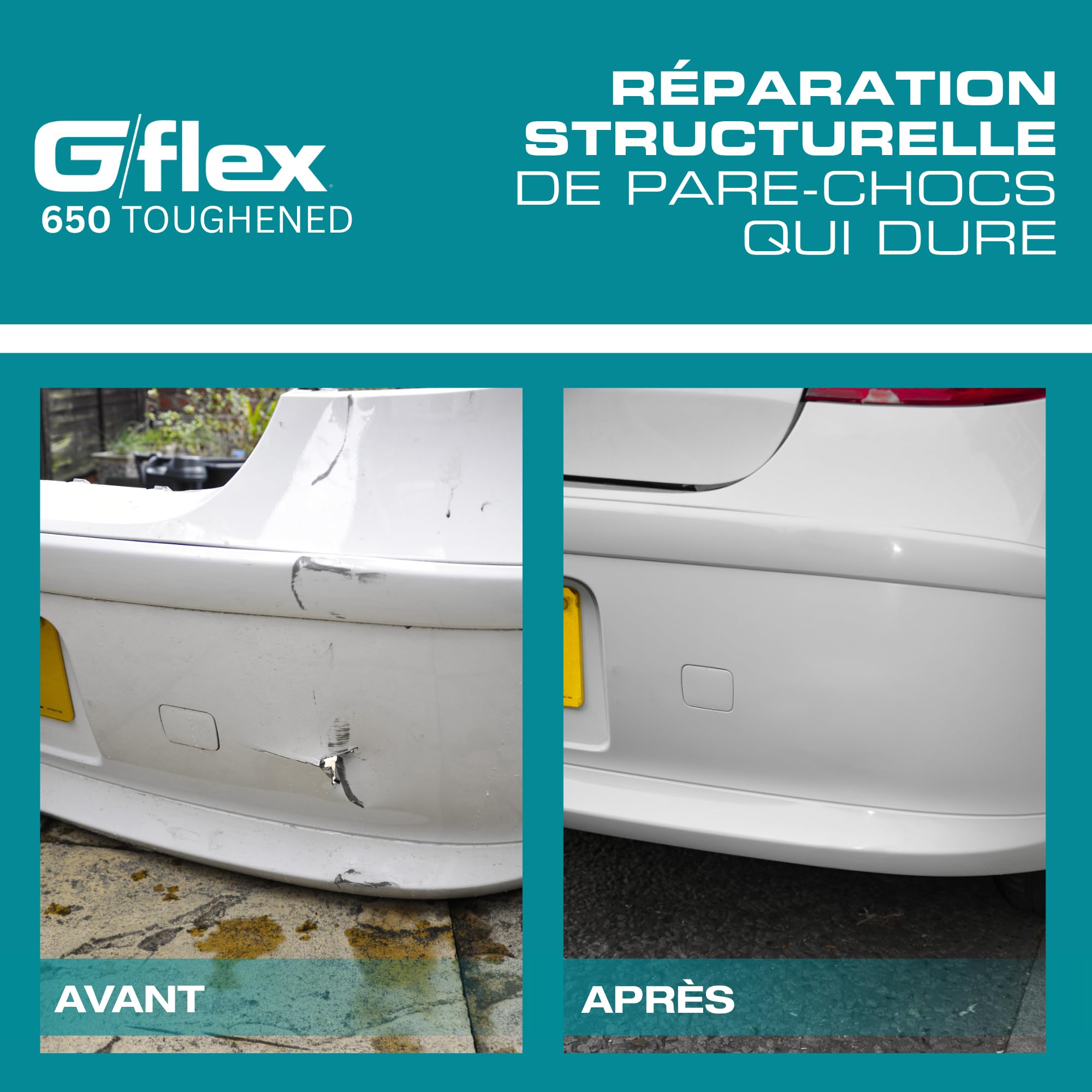 WEST SYSTEM G/flex 650-8 Colle Époxy Bi-composant pour Plastique, Métal, Bois - Résine Epoxy pour Plastique Ultra-résistante Adhésif similaire Marine DIY - Pack de Colle Époxy