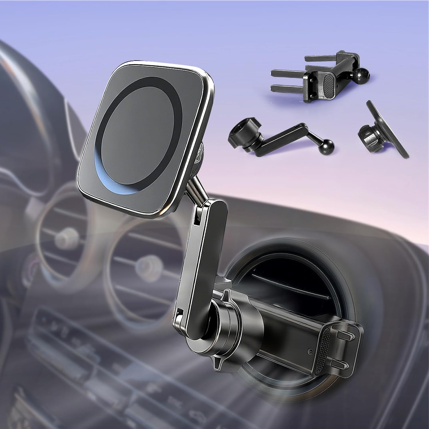 Magnetic Phone Mount for Mercedes Benz C300/GLA/GLC/GLB/GLE 360° Adjustable Vent Holder Ultra-Strong Magnet for iPhone 15/14/13 Galaxy S23/S22 Car Truck Dash Mount Mercedes Benz Accessories