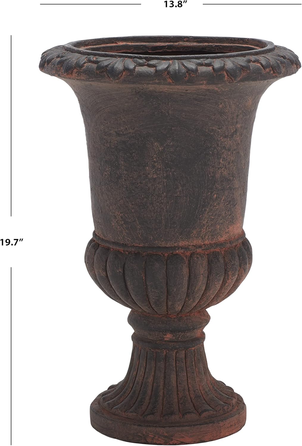 SAFAVIEH Outdoor Collection Paul Traditional Brown Planter (Fully Assembled)