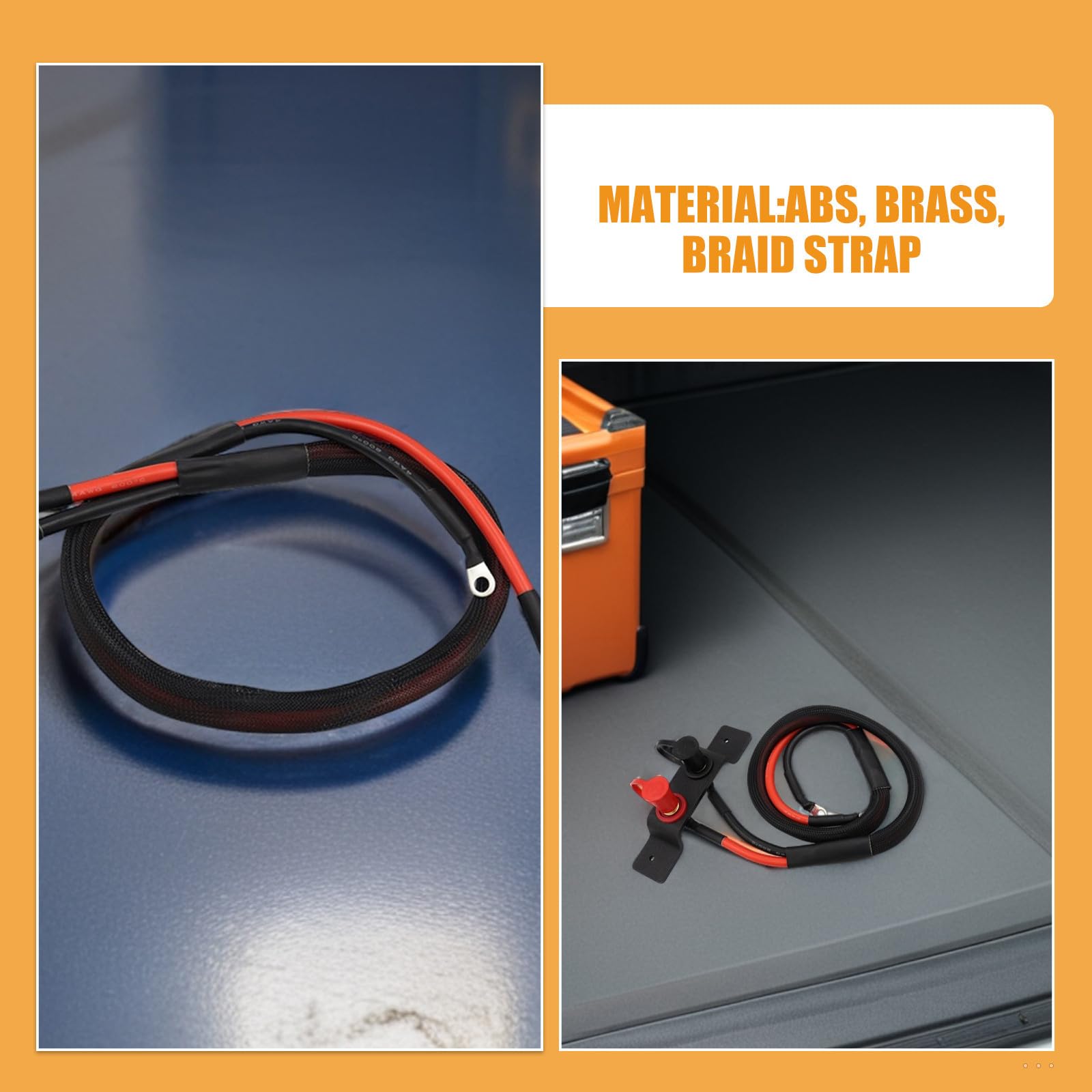 Starthilfekabel Hochspannungs Batteriekabel mit Schnellladefunktion Robustes Überbrückungskabel 1,2m für Geländefahrzeug Dose Am X3 2 und 4-sitzer