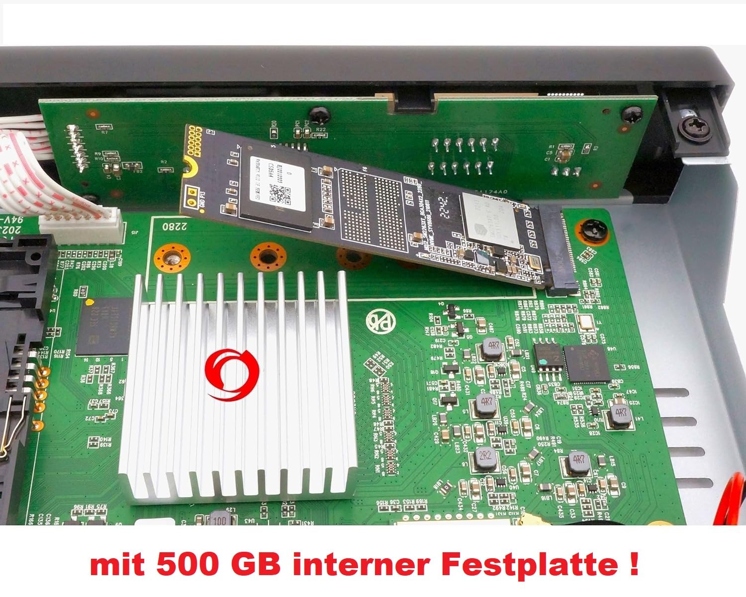 Octagon SF8008 UHD 4K Supreme Combo 500GB Disque Fixe Interne Récepteur Satellite DVB-T2 E2 Linux Define OS Enregistrement M.2 M Key Gigabit LAN Lecteur de Carte