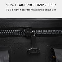 Vista 3 de SPARTER Enfriador suave portátil de 12 latas, IP68 Tizip cremallera a prueba de fugas para camping, pesca, playa, aire libre, hielera aislada