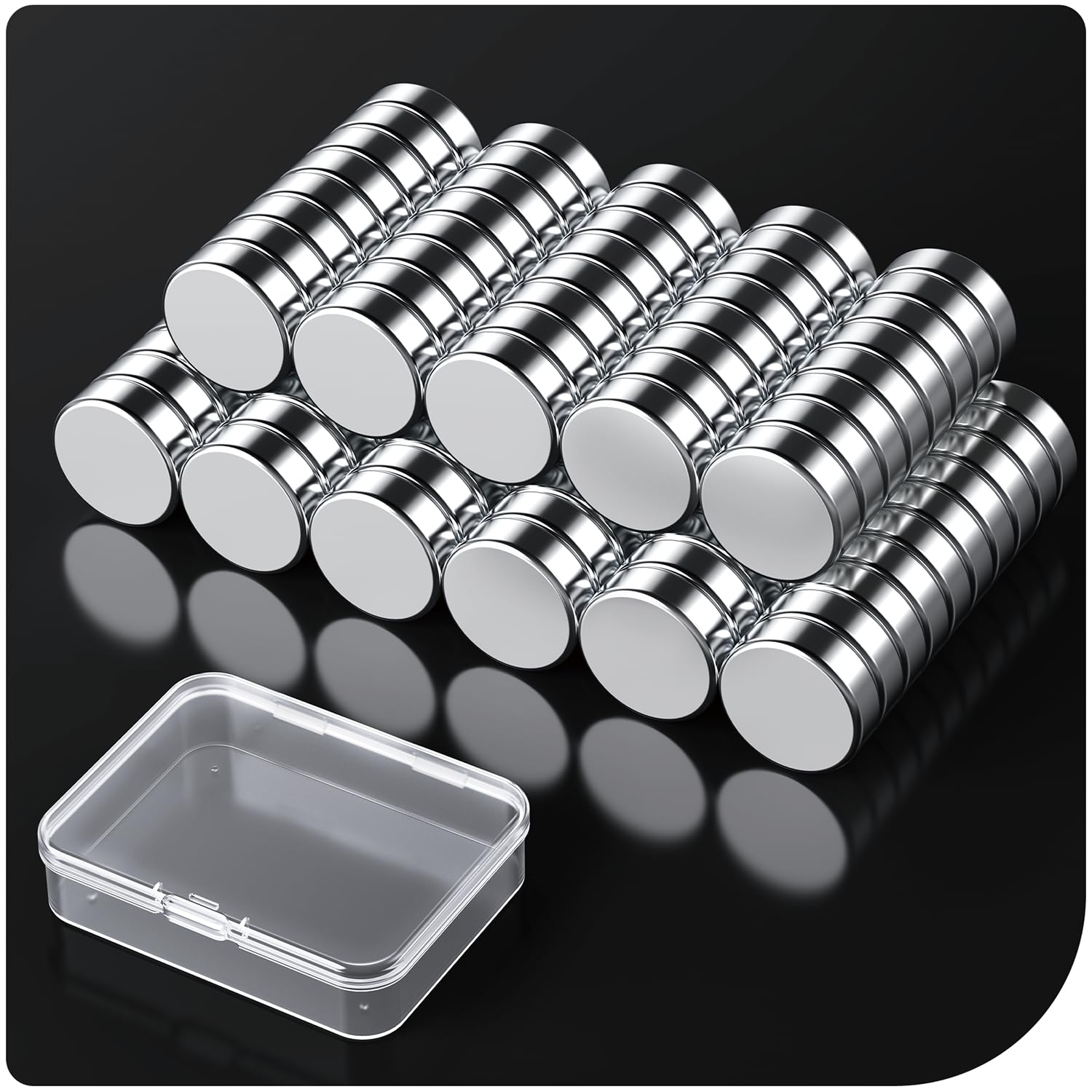 100 Stück Magnete Stark,6X2mm Mini Neodym Magnete für Magnettafel, Kleine Kühlschrank Magneten Starker Halt,Mini Rund Magneten für Whiteboard, Handwerk