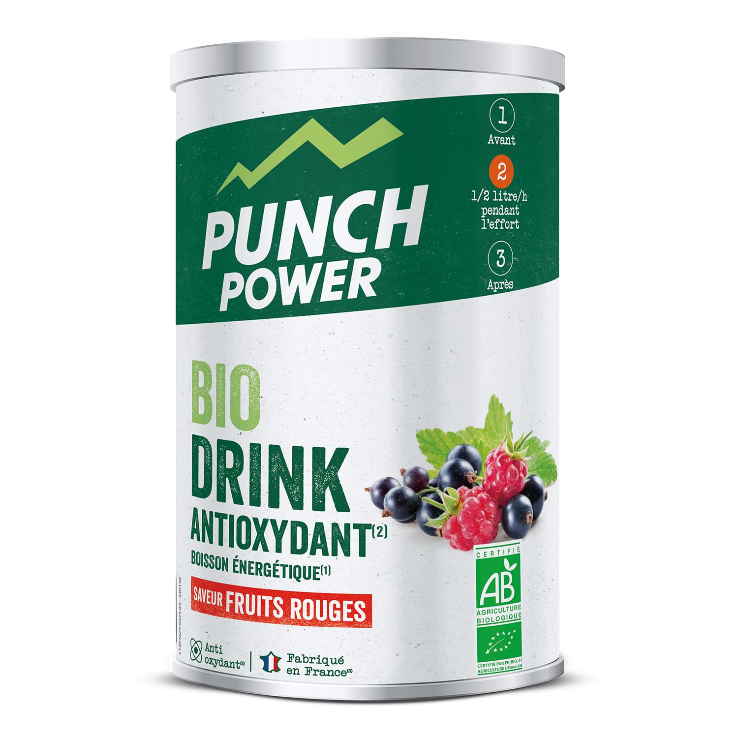 Punch Power Biodrink Antioxydant Fruits Rouges Pot de 500 g