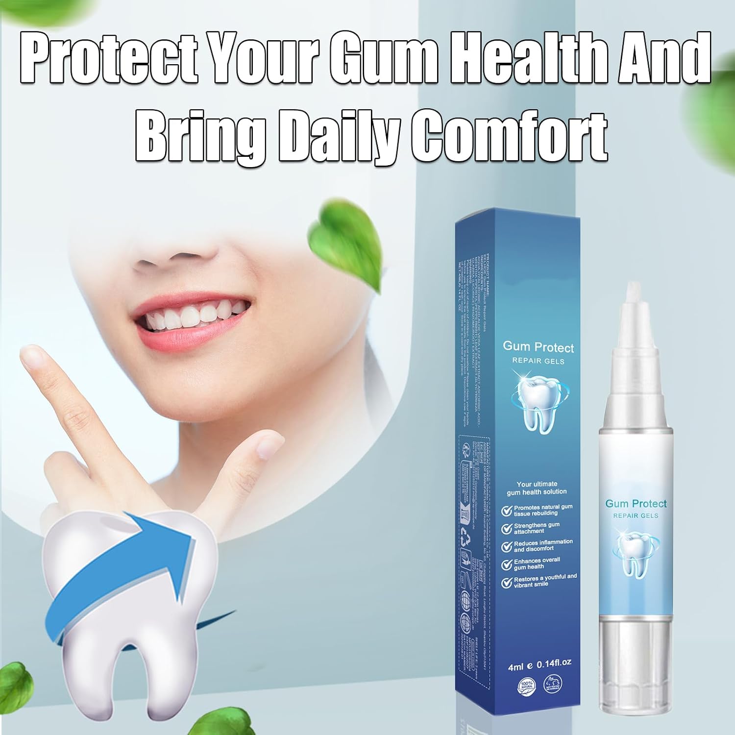 2Pcs Gum Repair Gel,Gum Repair for Receding Gums, for Daily Gum Health & Comfort