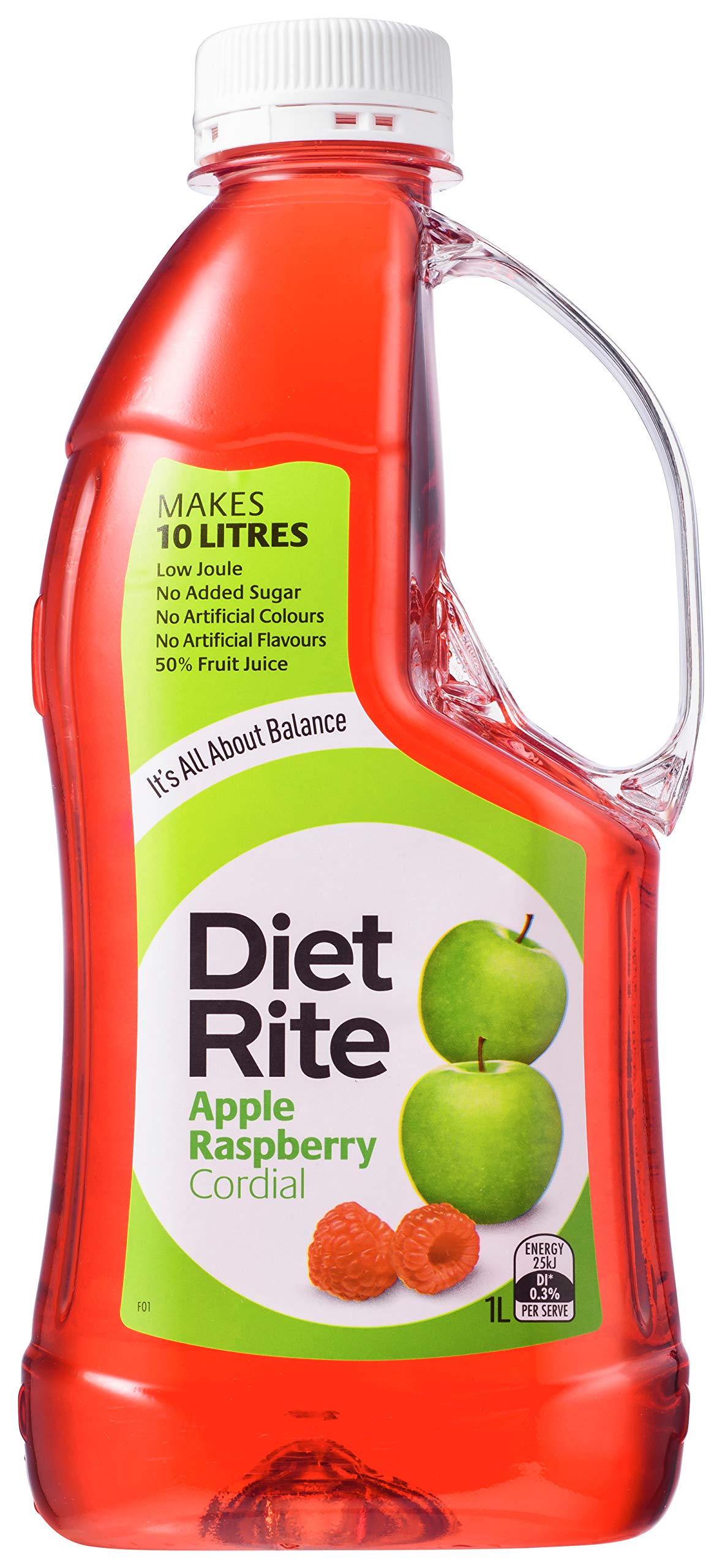 Diet Rite Apple Raspberry Cordial 1 Litre : Amazon.com.au: Pantry Food ...