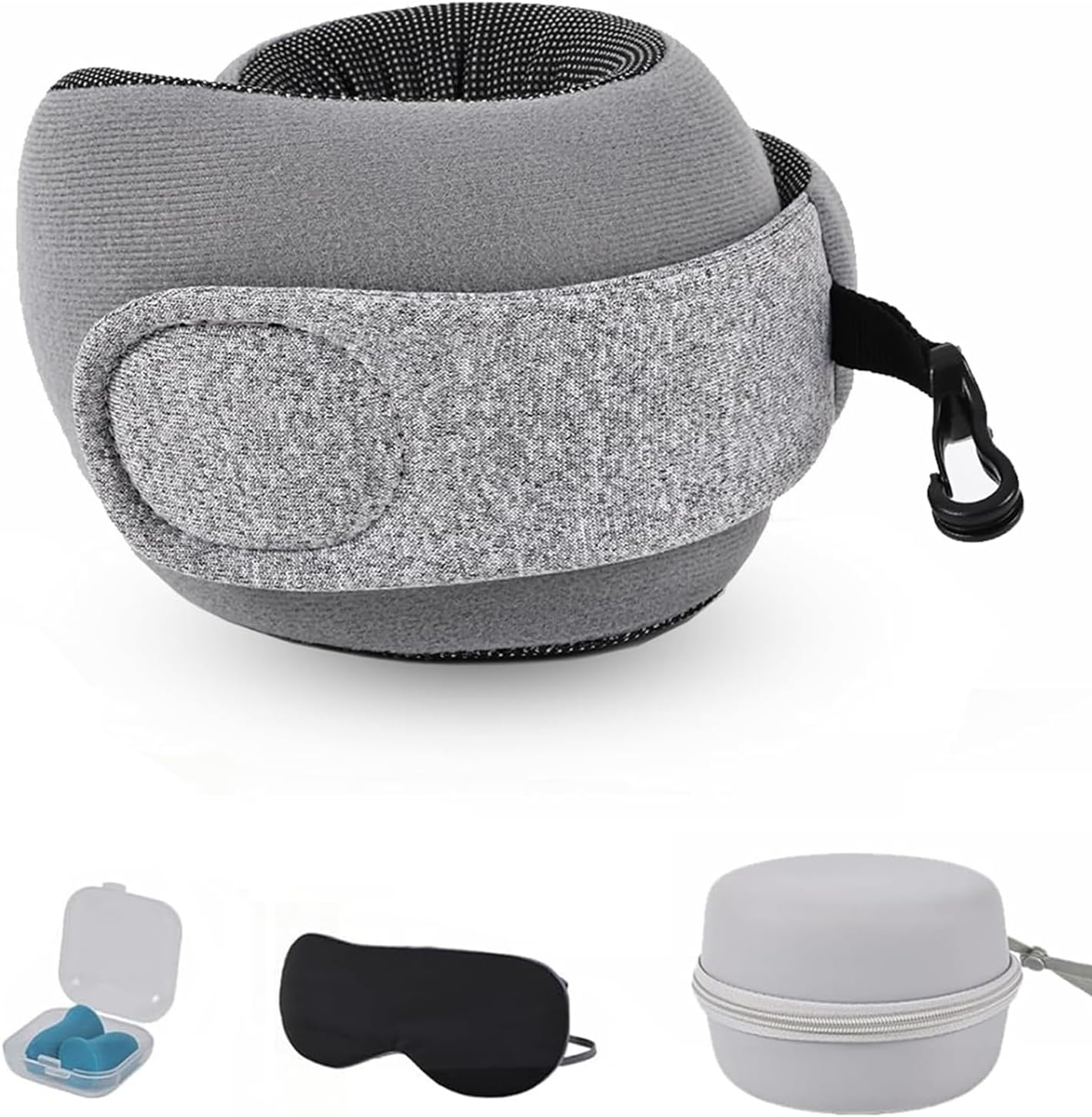 (-48%) Nackenkissen Flugzeug, Memory Foam mit Ohrstöpseln, Augenmaske,Tragetasche