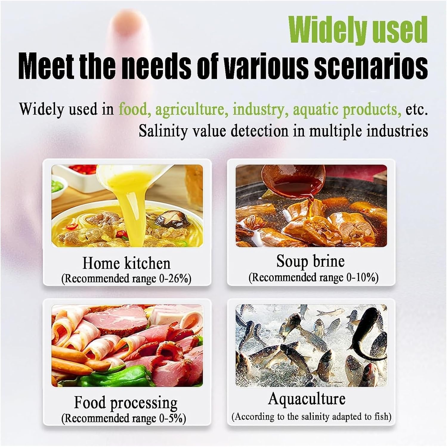 Digital Salinity Meter Tester Pen - High-Temperature Water Quality Tester for Food & Beverages, LCD Backlight Display, Measures Salinity Up to 99℃, Ideal for Home & Aquatic Use