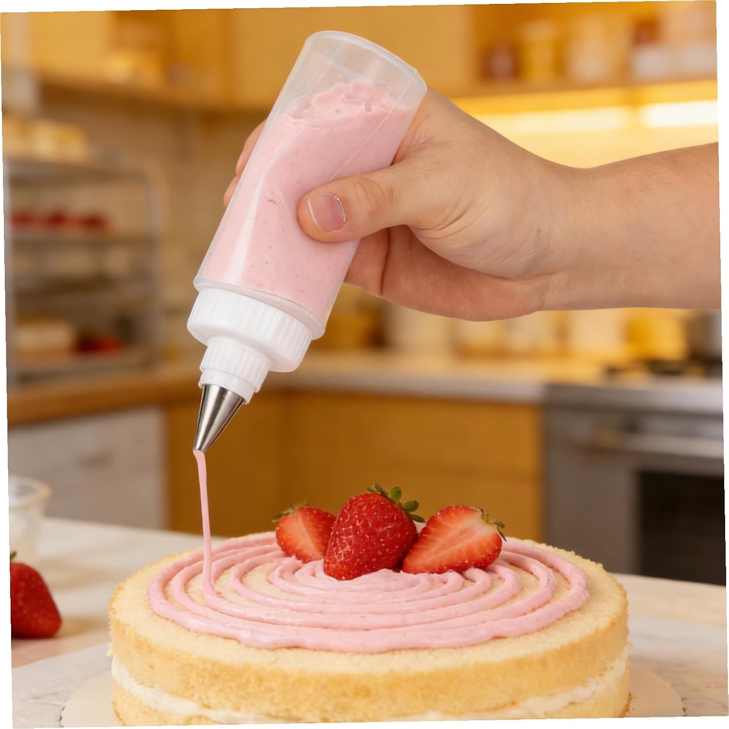 Cabilock 12pcs Multi-function Cake Decorating Bottles Icing Squeeze Bottles for Precision Cookie Decorating and Baking Tools