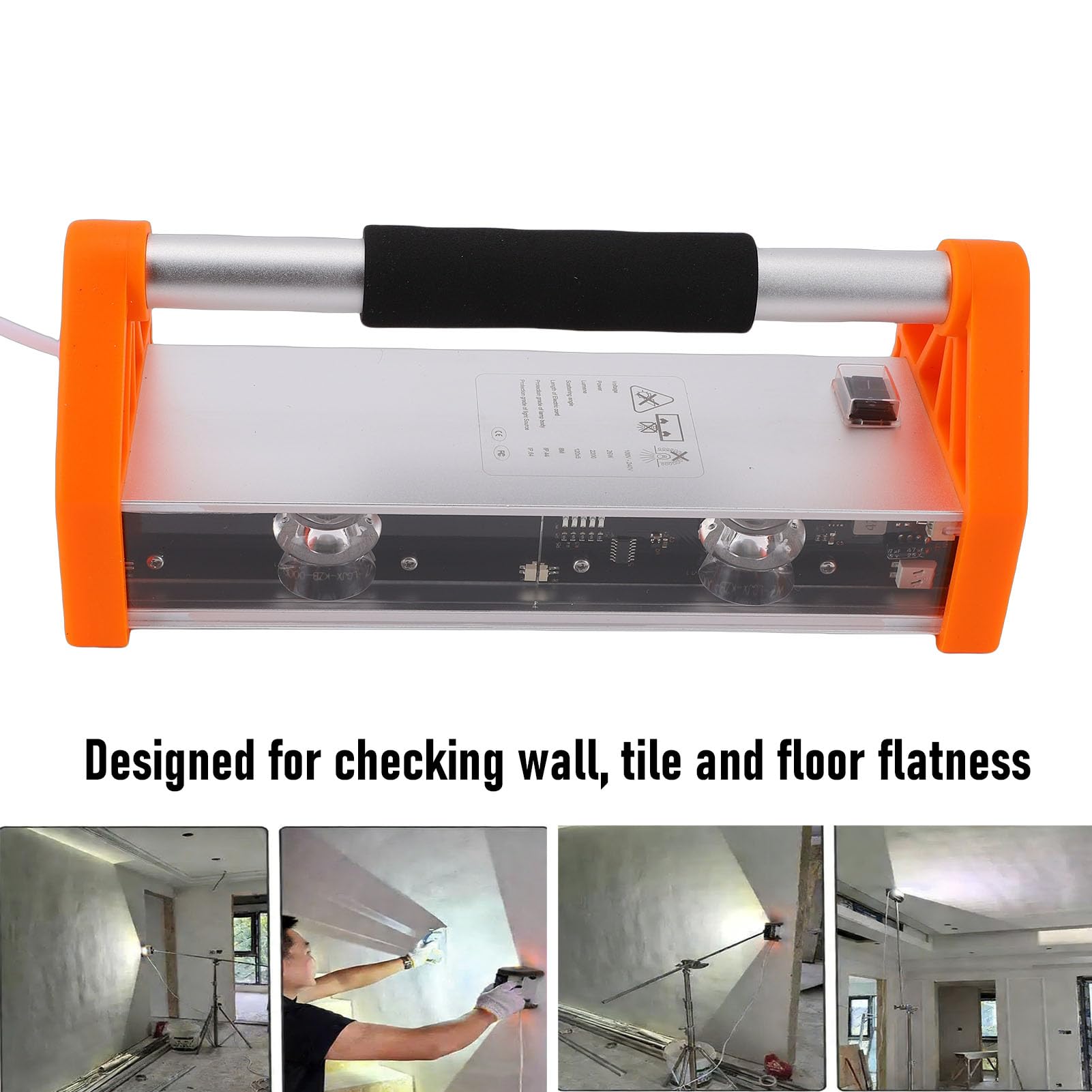 SEAFRONT Luz de Inspección de Pared LED Lámpara de Aceptación de Pulido de Pared 26W 2200LM Brillo Lente Ultra Ancha de 165 ° para Pintores de Construcción Propietarios de Viviendas