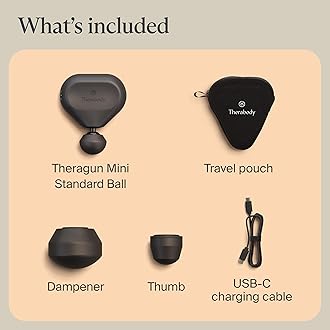 TheraGun Mini (3rd Generation) by Therabody – Ultra-Portable Massage Gun and Travel Essential for Fast, Effective Pain and Tension Relief Anywhere (Black)