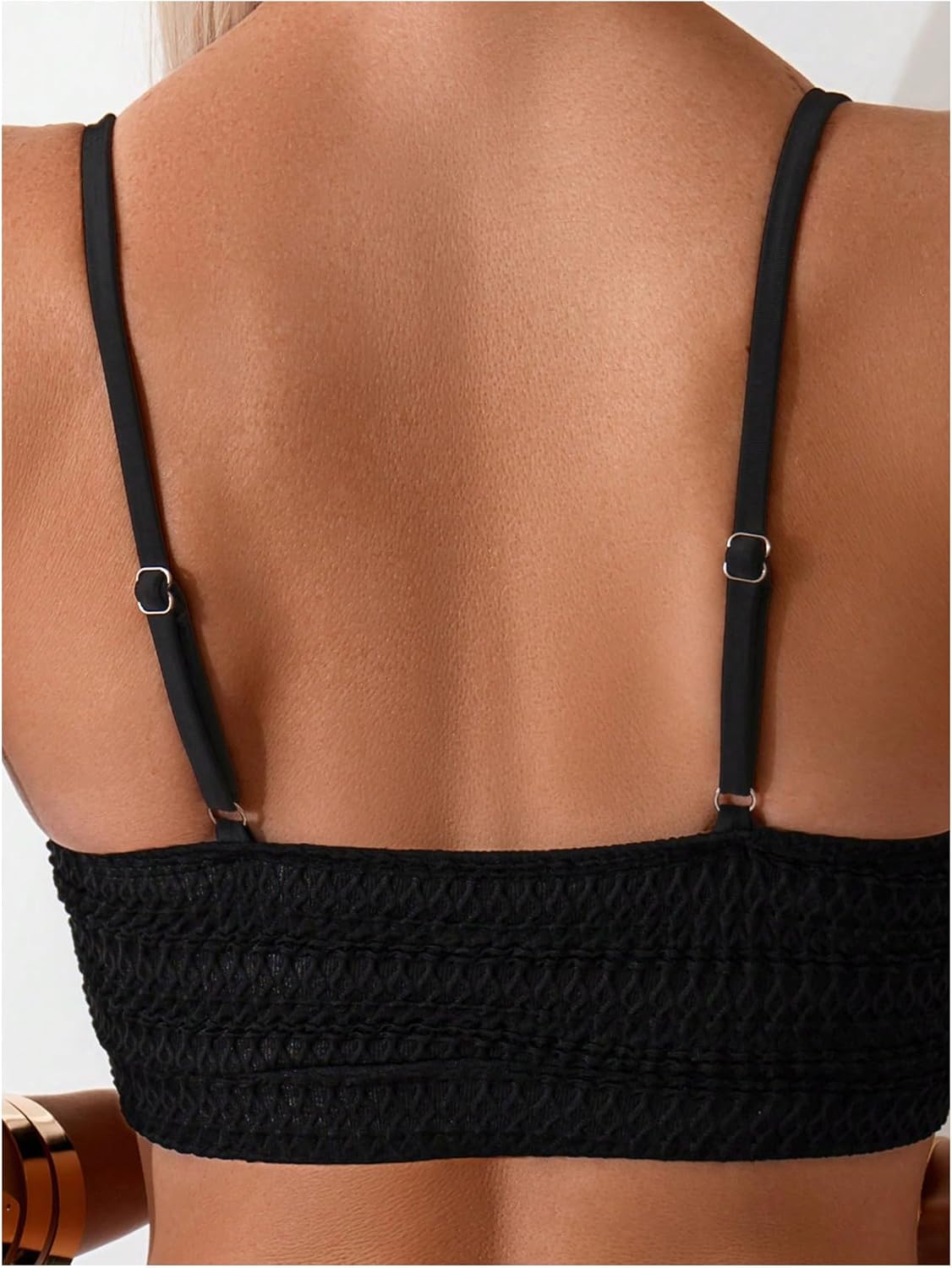 SweatyRocks Women's High Waisted Bikini Set Textured Swimwear Two Piece Bathing Suit - Image 5