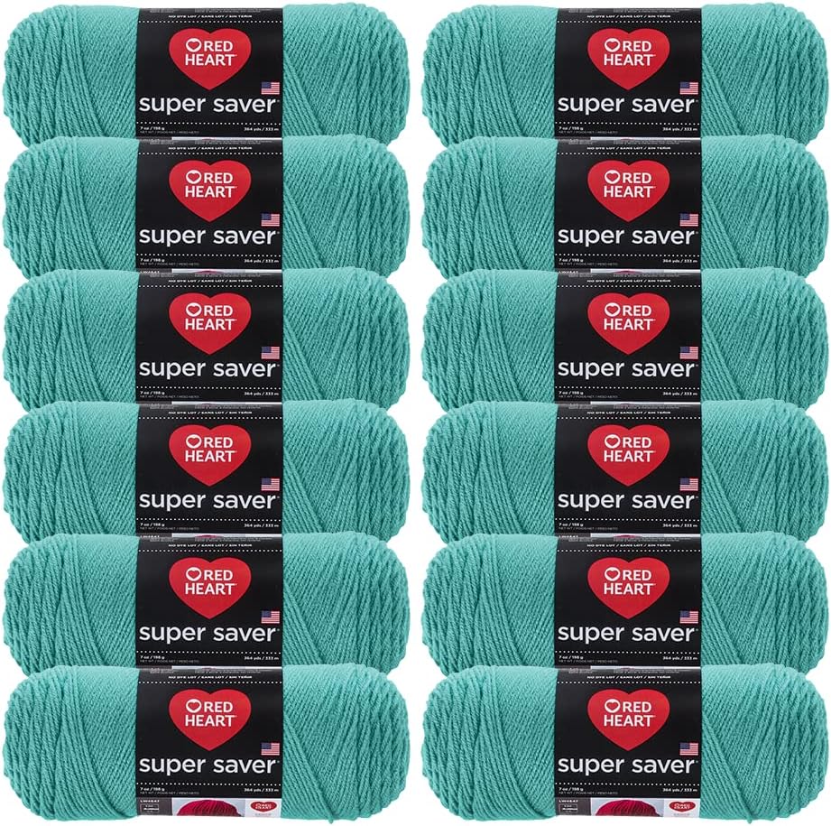 Red Heart Aruba Sea Super Saver Yarn 12/Pk 12 Pack