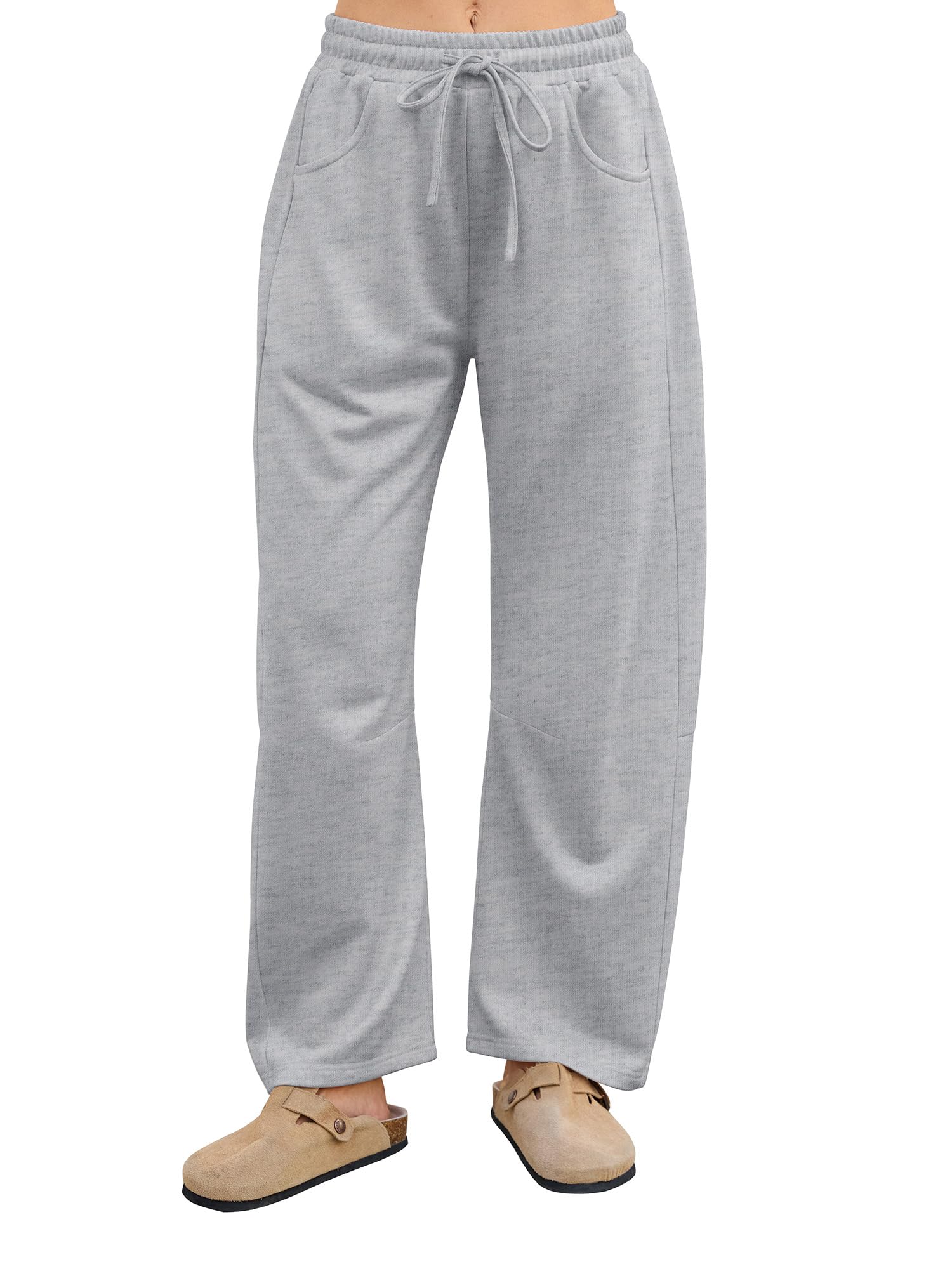 StylSense Jogginghose Damen Baggy Sporthose Hohe Taille Weites Bein Yogahose Trainingshose Freizeithose mit Taschen