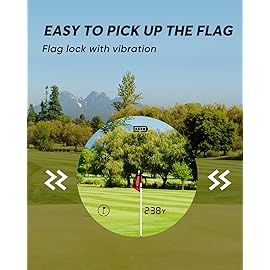 WOSPORTS Golf Rangefinder, 800/1200 Yards Laser Range Finder, High Precision Flag Lock with Pulse Vibration, Tournament Legal Rangefinder for Golfing and Hunting, Battery Included