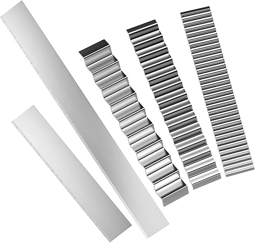 Cortadores flexibles de arcilla polimérica, cuchillas de acero al carbono, hoja de tejido de anillos de grosor, cuchillo de moldeo, cortadores de