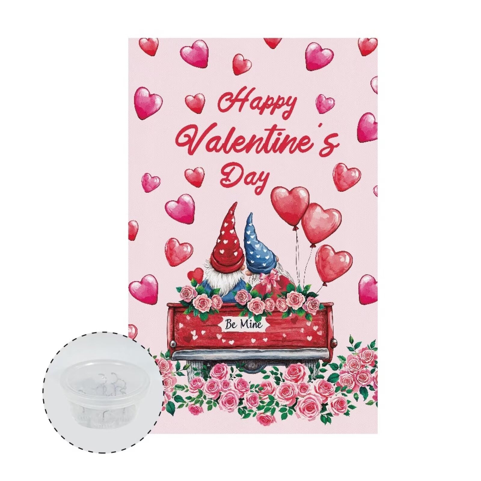 GLENLCWE Happy Valentines Day Truck Recliner Headrest Protector 2 Pcs Non Slip Chair Headrest Cover Sofa Headrest Slipcovers for Sofa, Furniture, Office Chair, Theater Seat