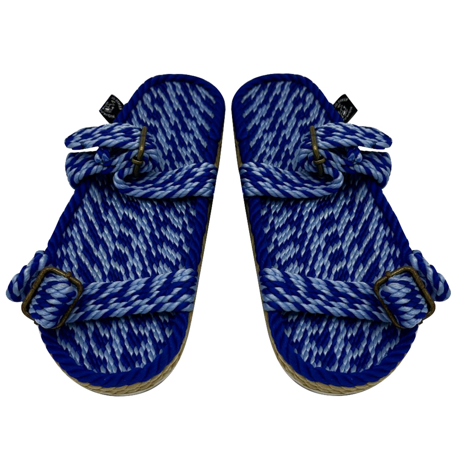 Nomadic State of Mind Rope Sandals, Double Buckle Sandals For Men and Women, Unisex, Handmade Shoes with Non-Slip Sole, Straw Sandals