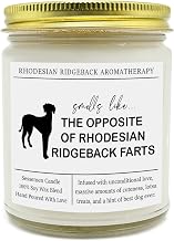 Rhodesian Ridgeback Candle, Rhodesian Ridgeback Scent, Jar Candle, Non-Toxic, 9 Ounce, Clear, Modern, Animal Theme