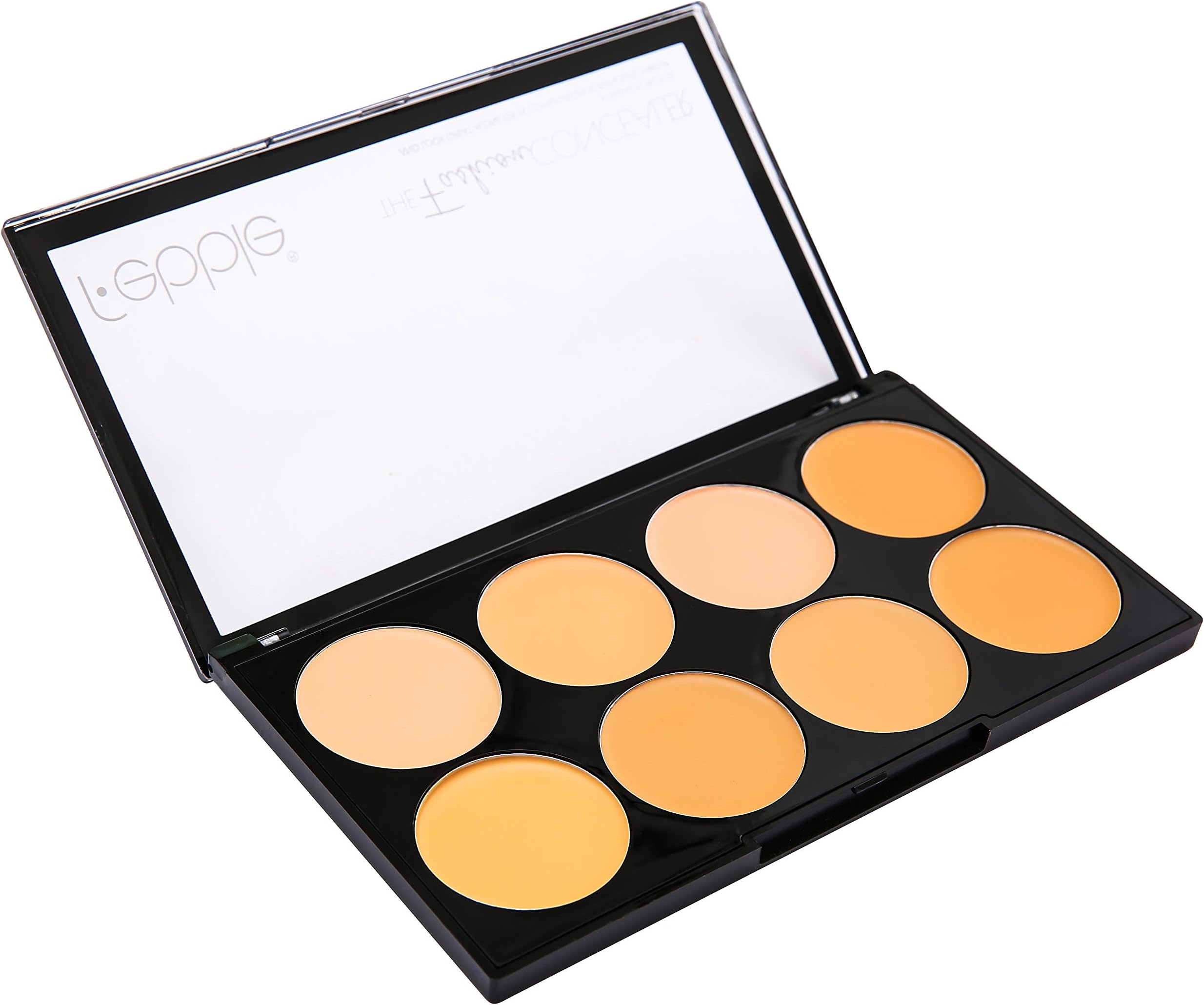 8 Colours Full Coverage Highly Pigmented Creamy Eye Face Contouring Foundation/Concealer Palette Corrector Kit Set - High-end Formula,Cruelty Free(Light 001)