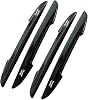 Hypersonic 4-Pack Car Door Protector Bumper Vehicle Door Edge Guard Strip Plastci Black Scartch Protection Eliminate Wind Buffeting