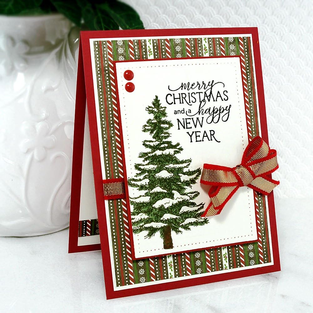 Stamp Simply Clear Stamps O Xmas Tree and Wonder of Christmas Sentiments (2-Pack) 4x6 Inch Sheets - 18 Pieces