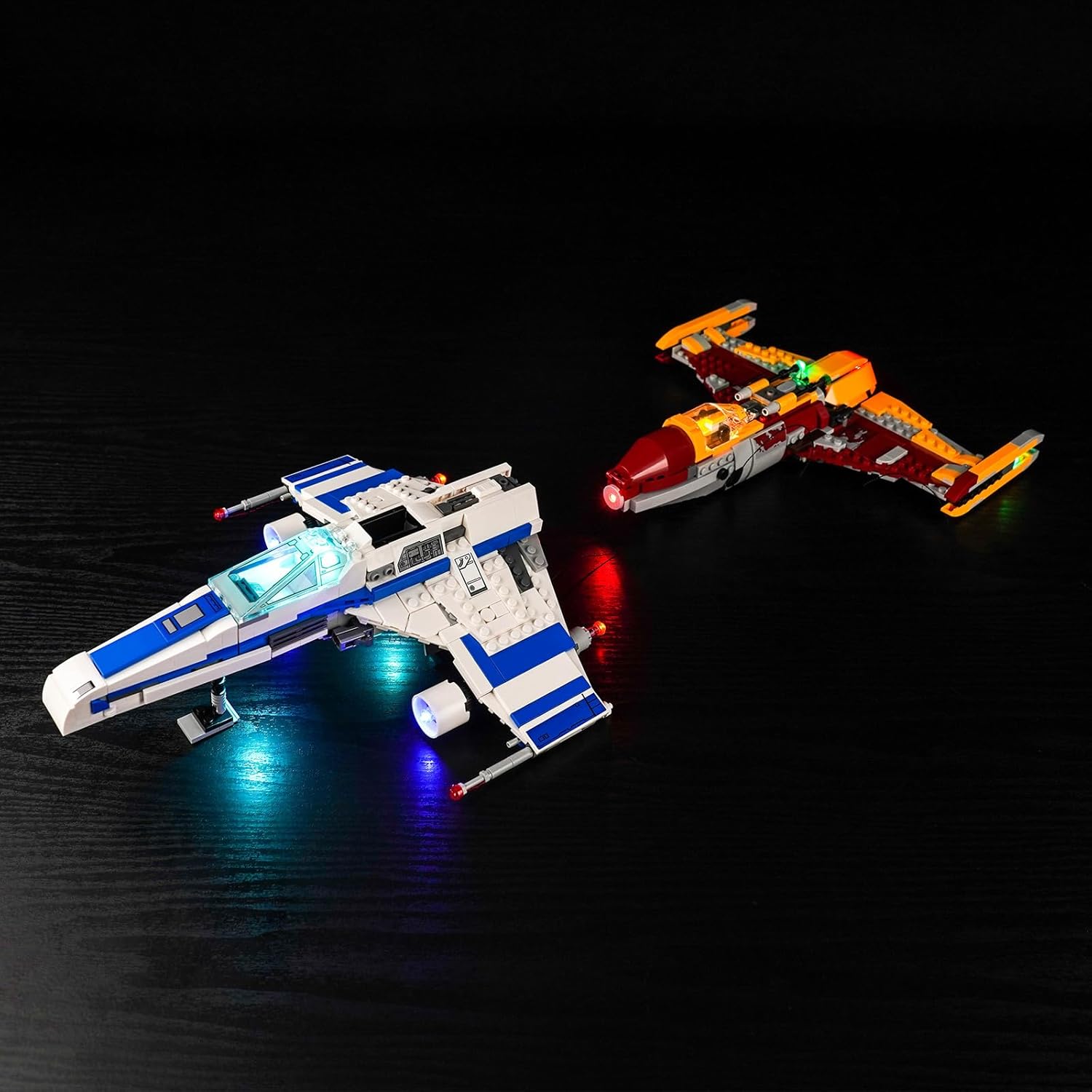 Upgraded Led Light Kit for LEGO New Republic E-Wing vs. Shin Hati's Starfighter Building Set, Compatible with LEGO 75364 (Model Not Included)