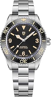 Pagani Design Classic Men's Automatic Mechanical Watches Japanese NH35A Movement Rotatable Ceramic Bezel Waterproof Luminous Self-Winding Fashion Sports Wristwatch