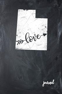 Love Journal: State of Utah Gypsy Arrow Love Blank Diary 120 Paged College Lined 6x9 RV Travel Journal