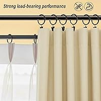 Vista 2 de Lansian Paquete de 20 anillos de cortina con clips, clips de cortina para cortina, anillos de cortina con clips para colgar cortinas y lazos, 1