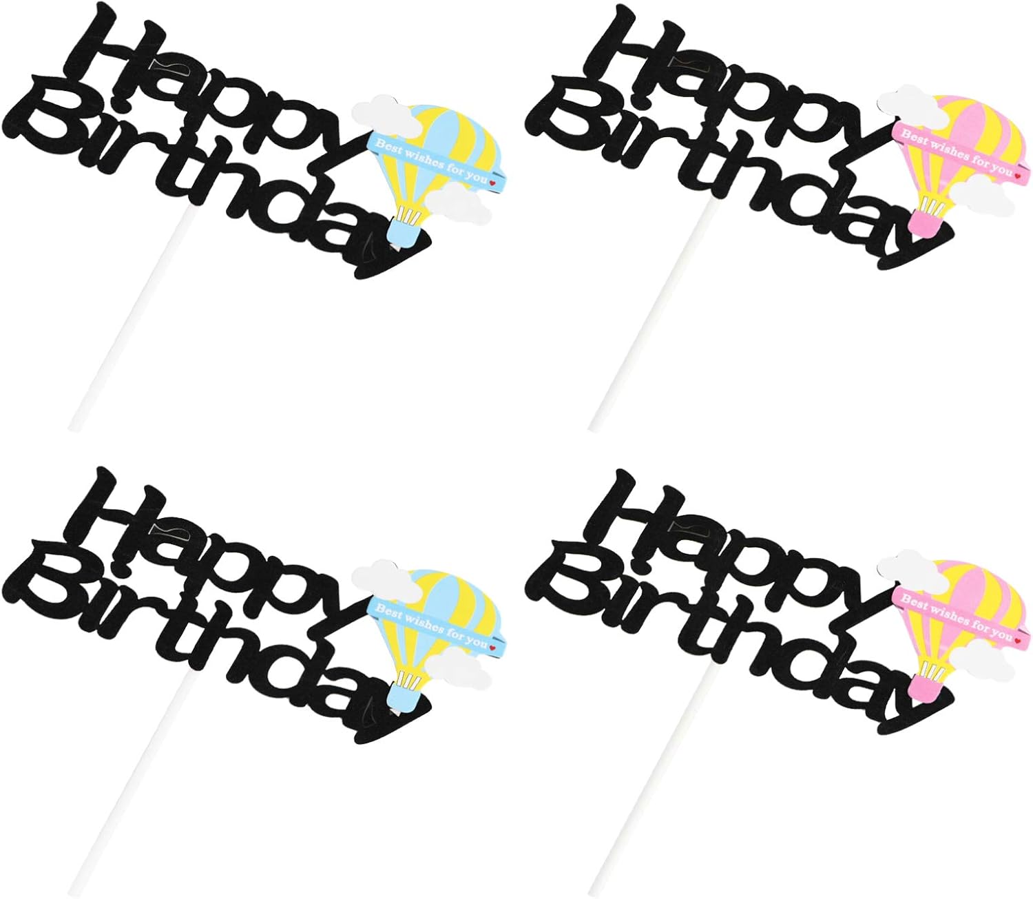 Angoily ケーキトッパー 誕生日 可愛い ケーキ挿入カード お誕生日おめでとうの英文 おしゃれ Angoily ケーキトッパー 誕生日 可愛い ケーキ挿入カード お誕生日おめでとうの英文 おしゃれ