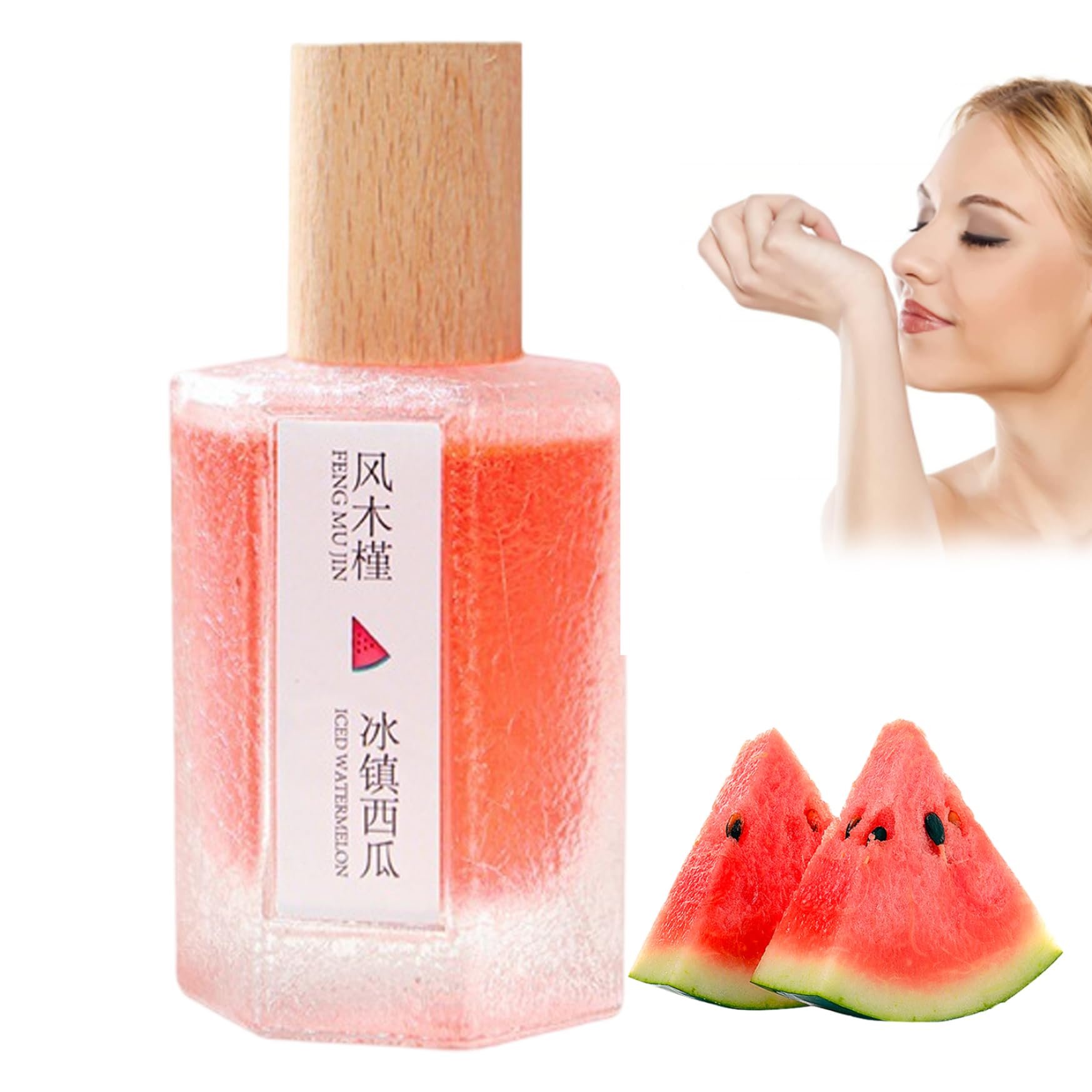 Perfumes para mujeres 50 ml sandía perfume perfume aceite fórmula natural perfumes de fragancia duradera para mujeres