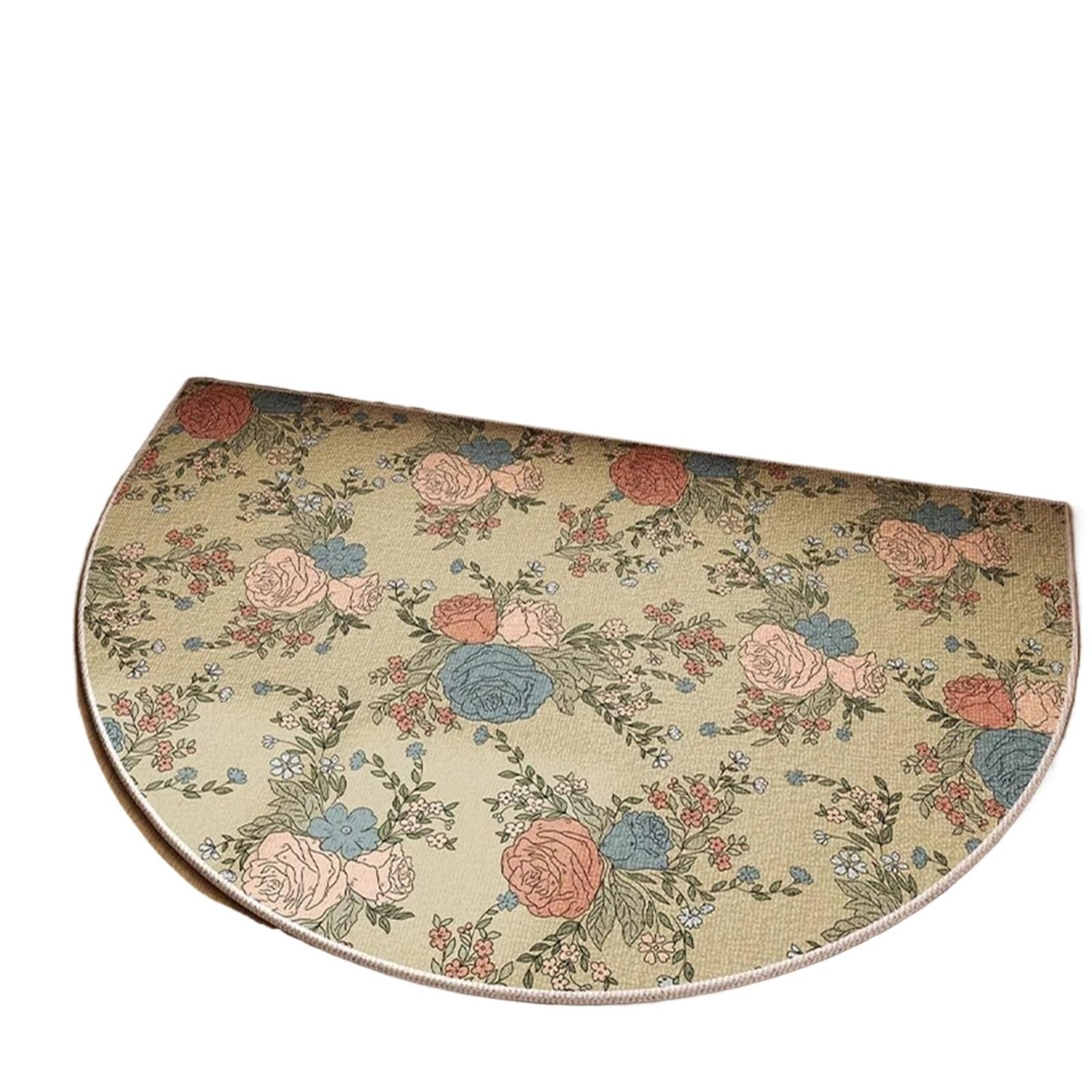 Paillasson d'entrée antidérapant fini les sols humides tapis de sol rose fleur